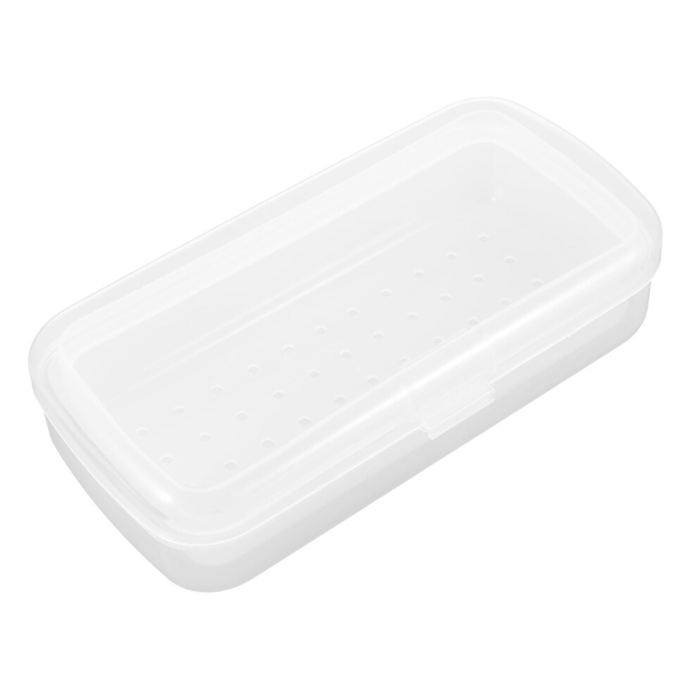 Detachable Nail Tool Sterilizer Tray with TwoLayer Drain Design for Durable Manicure Tool Storage