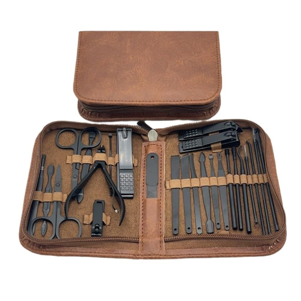 Nail Clipper Set Stainless Steel AllinOne Manicure Pedicure Kit for Travel Grooming