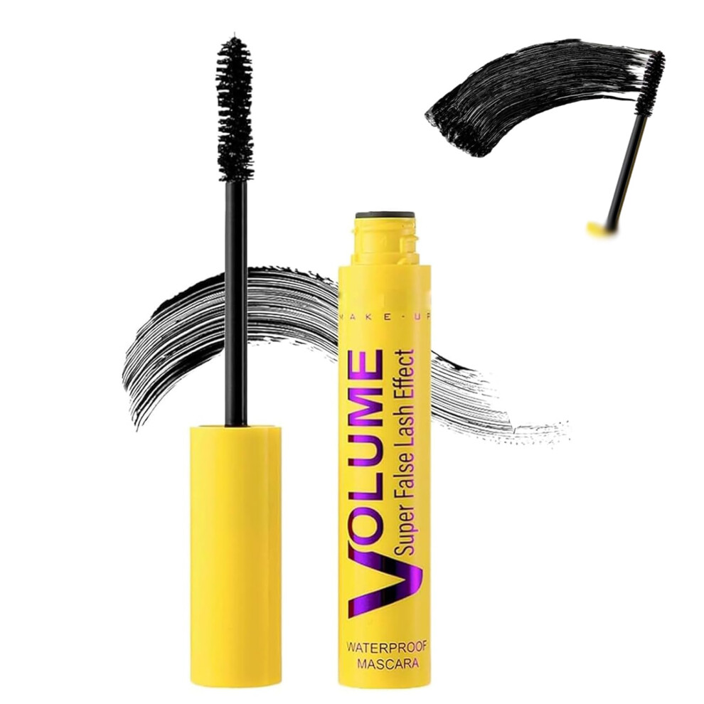 Waterproof Smudge Proof Mascara Long Lasting Clump  Volumizing Curl Enhancing Formula