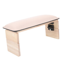 Double Folding Nail Arm Rest with Cushioned Manicure Hand Support for Salon and Home