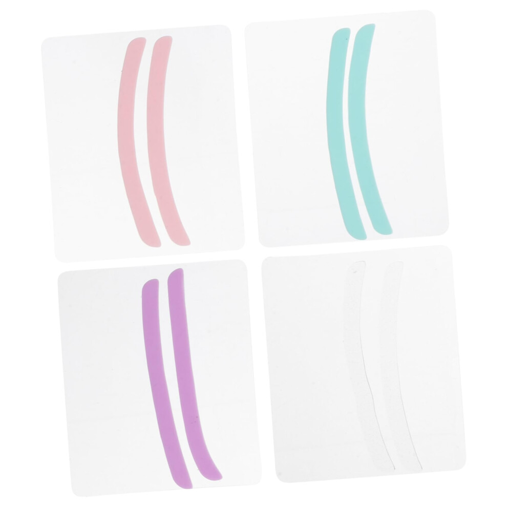 4 Pairs Reusable Silicone Lash Lift Pads for Eyelash Curling and Under Eye Care