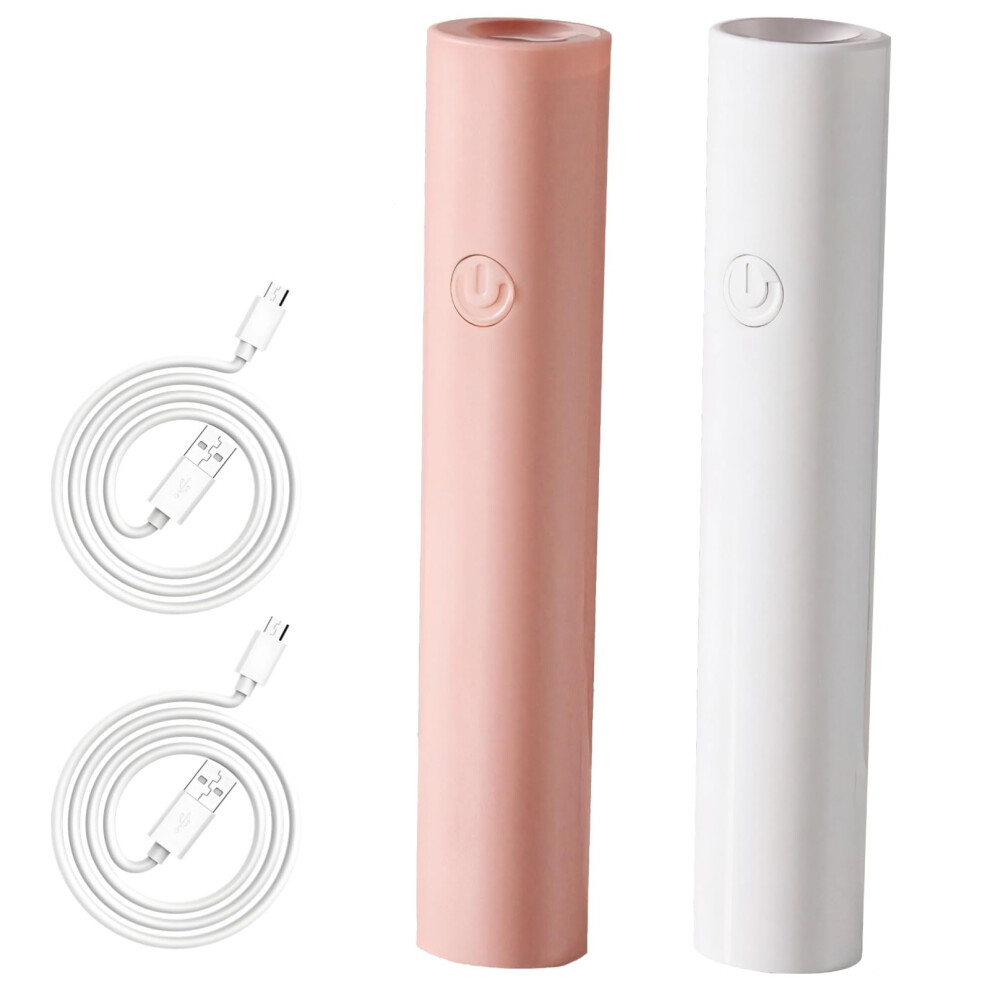 2Pack Cordless Rechargeable UV LED Nail Lamp with Quick 8s Drying for Manicure and Pedicure