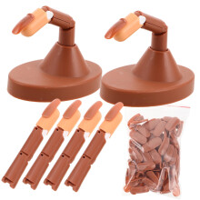 Adjustable Manicure Training Hand with Realistic Skin Tone and Complete Nail Practice Kit