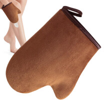 2pcs Velvet Tanning Mitt Self Tan Applicator Glove for Body Streak Washable Design