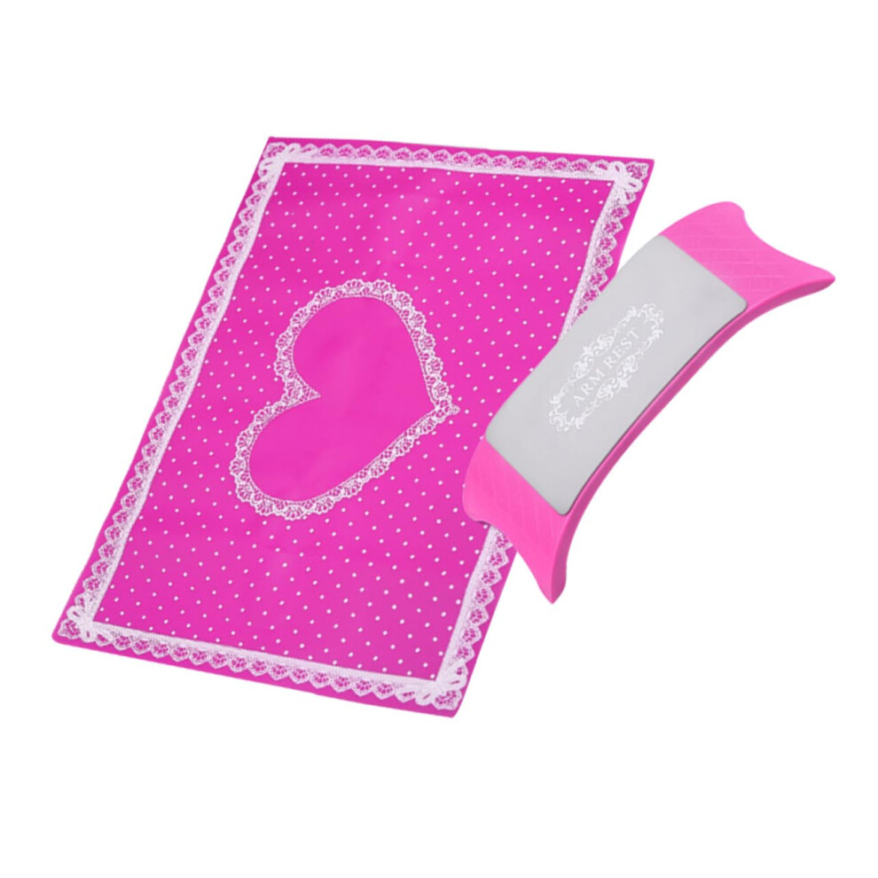 Foldable Silicone Nail Arm Rest with Comfort Support for Manicure and Nail Art
