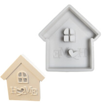 House Shaped Silicone Epoxy Resin Mould Plaster Silicone Molds