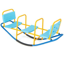 Altalena a dondolo - HELLOSHOP26 - Metallo - Sicurezza rinforzata - 3-8 anni - 136 x 39 x 60 cm