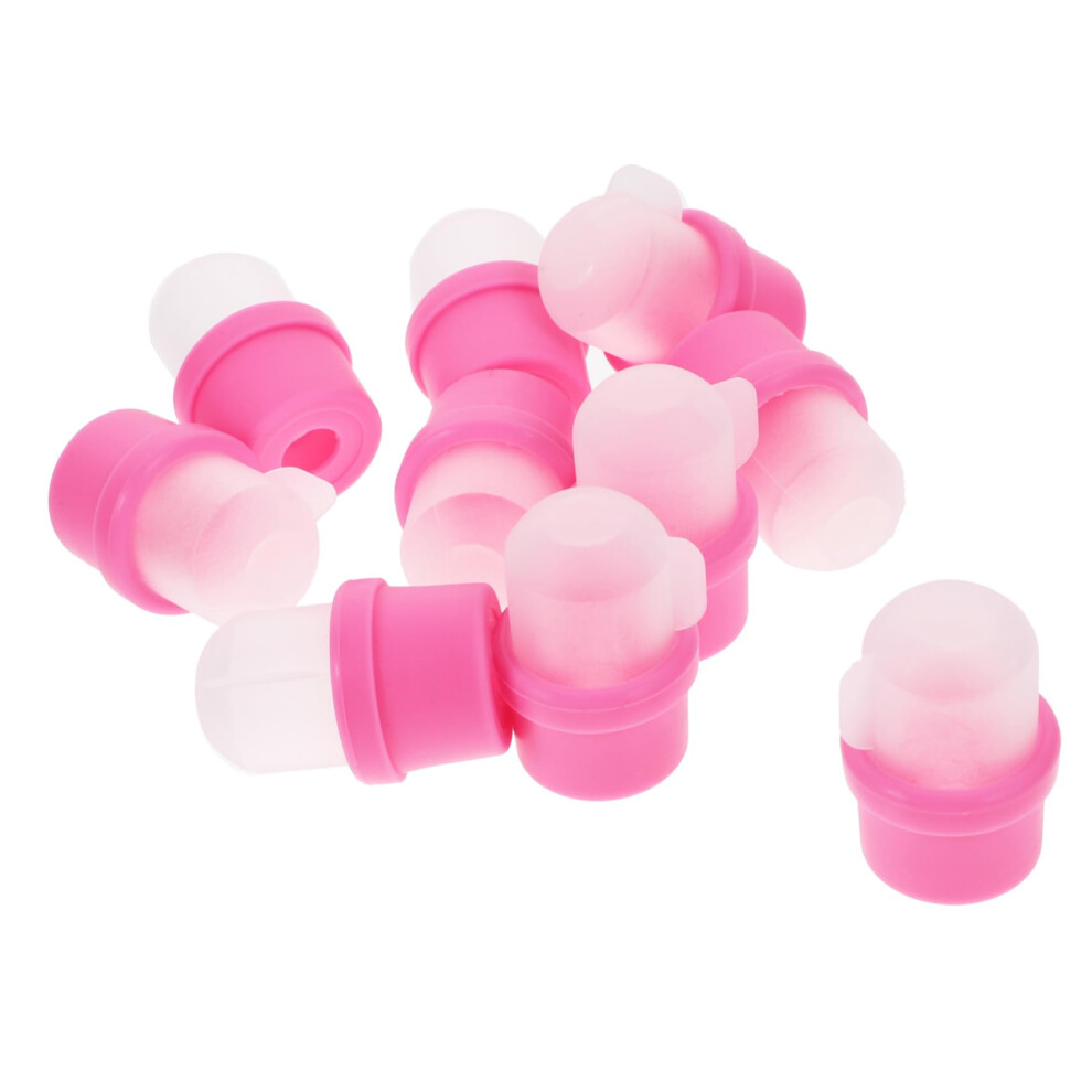 Silicone Nail Polish Remover Clips 20pcs Reusable ComfortFit Wraps for Gel Polish Removal