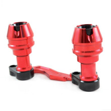 Motorcycle AntiFall Bar, Exhaust Pipe Protector, AntiCollision Slider, Direct Fit, Red 6