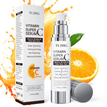 Vitamin C Serum for Face with Hyaluronic Acid, Collagen and Peptides, Brightening Anti Aging 1.7oz