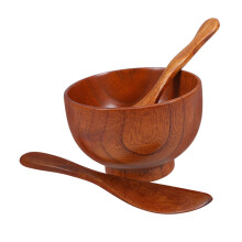 Facial Mask Mixing Bowl Kit with Wooden Applicator Spoon for Smooth Skincare Application