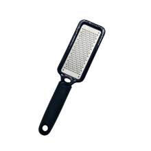 Stainless Steel Foot Callus Remover with Ergonomic Grip for Wet and Dry Pedicure Exfoliation