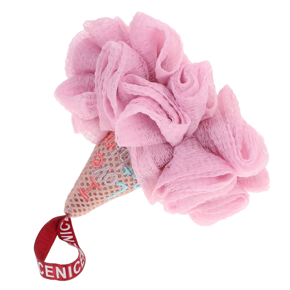 Shower Puff Bath Sponge with Soft Mesh for Deep Cleansing and Gentle Exfoliation, Random Colors