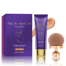 Waterproof Body Makeup with Brush, Full Coverage Tattoo and Scar Concealer, LongLasting #03