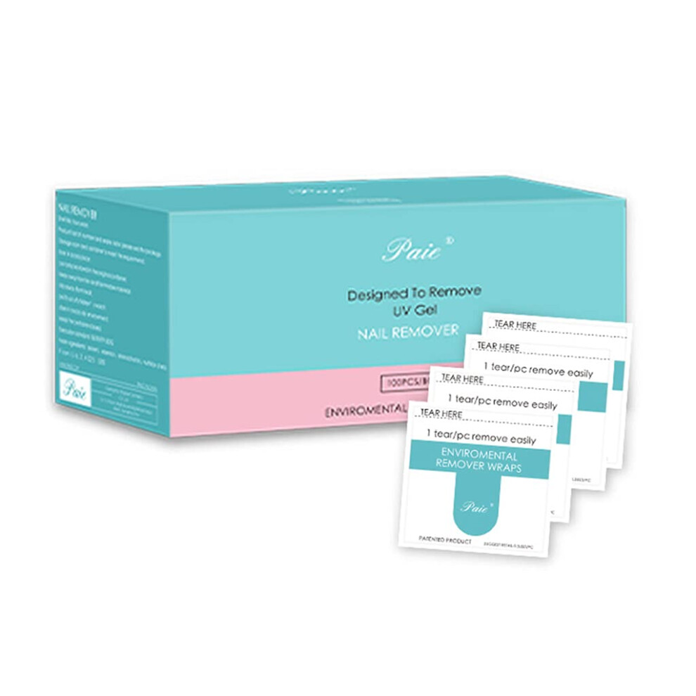 100pcs Gel Nail Polish Remover Wipes for Fast Gel Removal and Manicure Cleanser