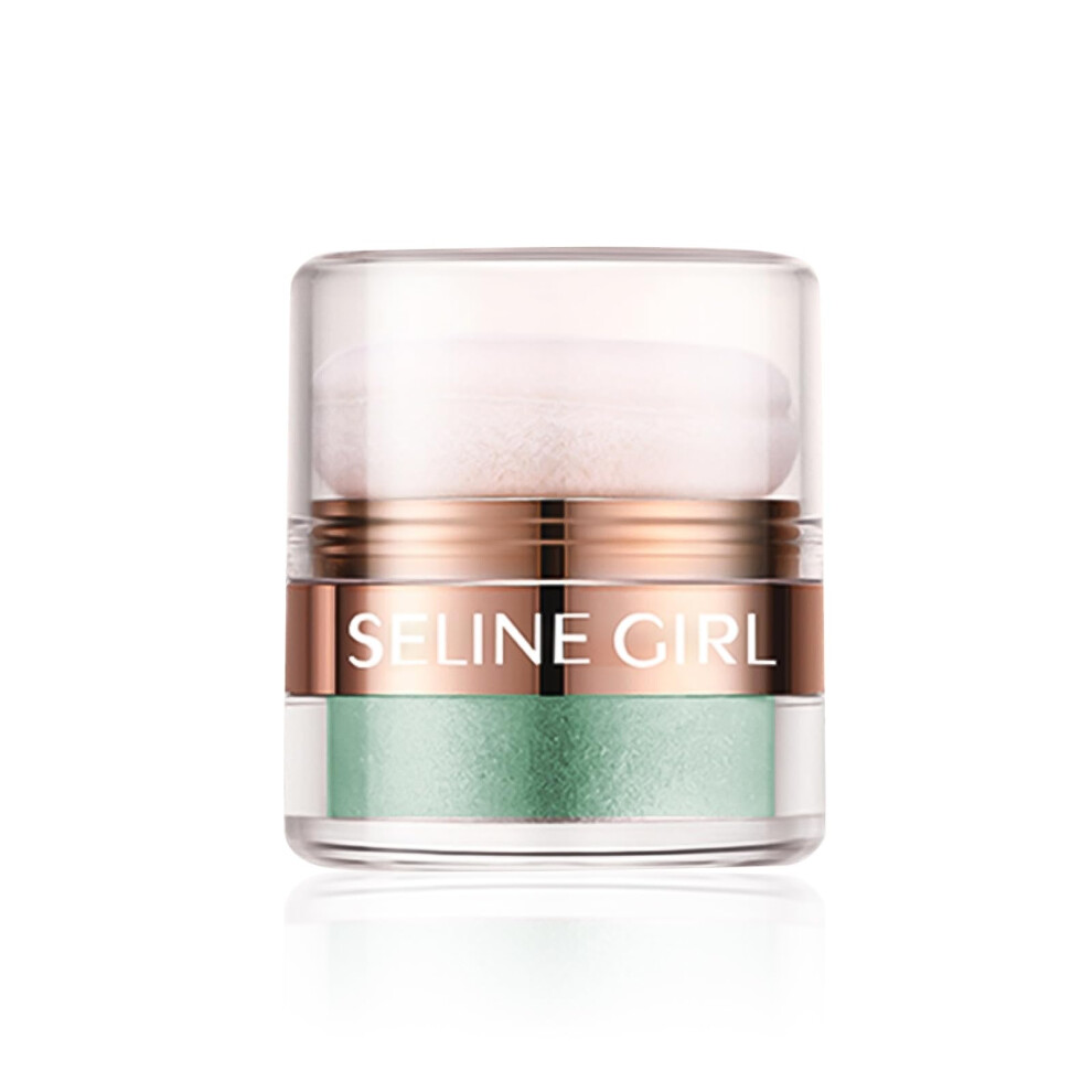 Green Body Glitter Powder For Women, Multiuse Face Highlighter With Longlasting Sparkle Effect