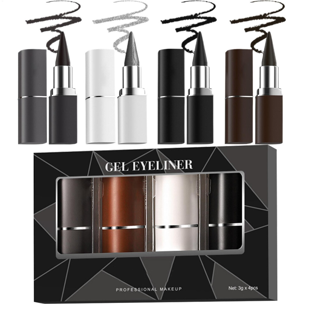 Waterproof Liquid Eyeliner and Matte Eyeliner Pencil Set, Long Lasting Smudge Proof Precision