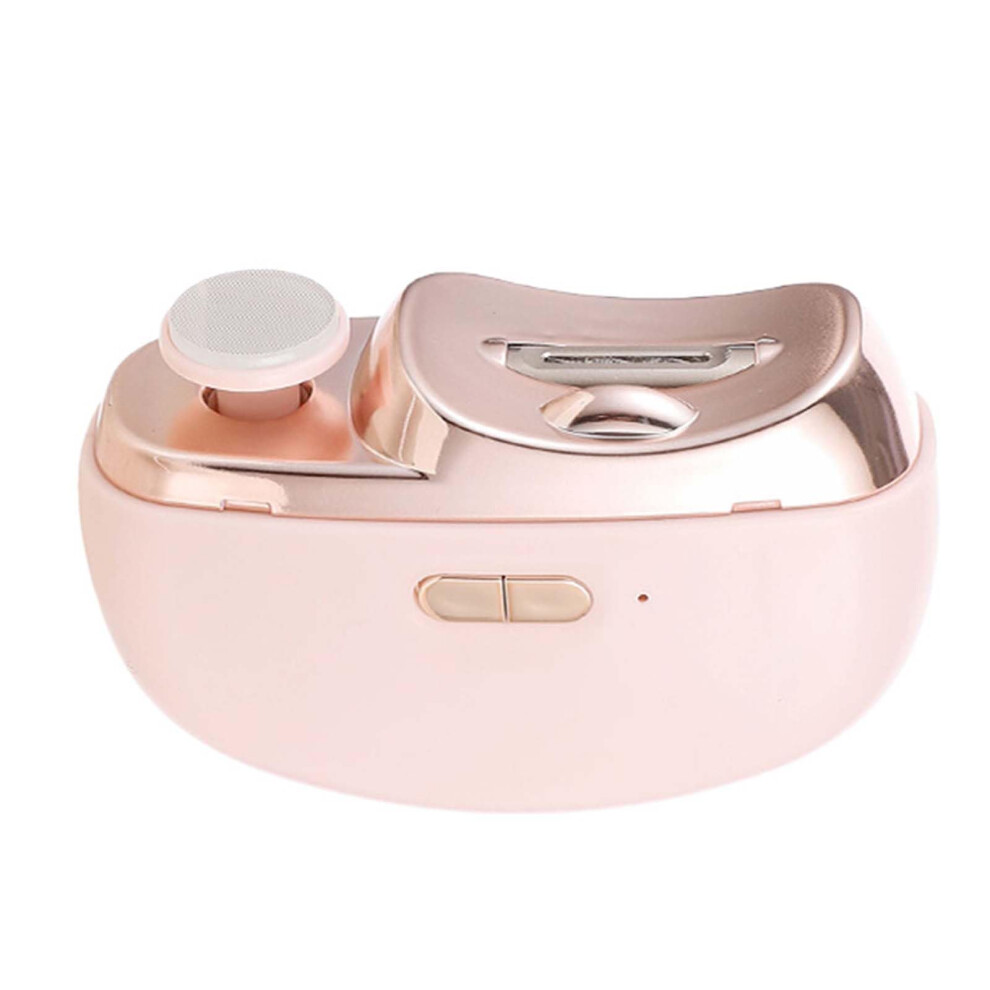 Pink Electric Nail Clipper For Seniors, Rechargeable 2In1 Nail Trimmer And File With Low Noise,