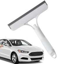 Shower Squeegee with Builtin Spray for Glass, Car Windshield, Bathroom Windows, Mirror, White