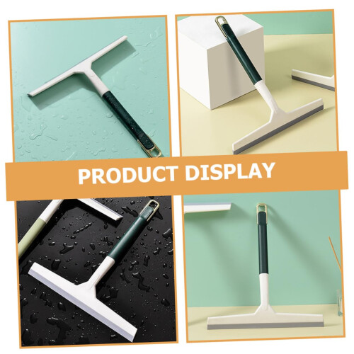 Dual Sided Shower Squeegee for Glass Doors and Windows with Ergonomic Grip for Multi Surface Use 1