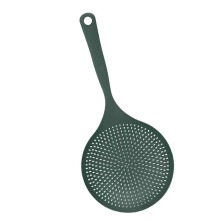 Kitchen Strainer Spoon Heat Resistant NonSlip Handle for Pasta Soup Green