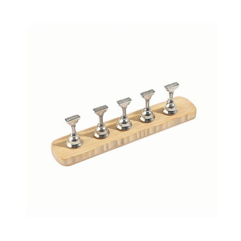 Magnetic Nail Display Stand with Acrylic Holder, Reusable Practice Stand for DIY Nail Art Salon