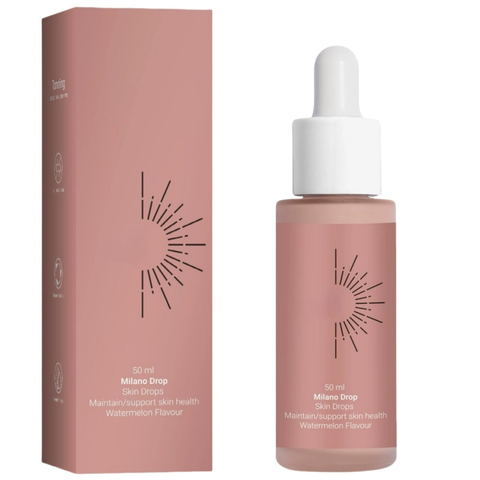 Sunless Tanning Drops  Vegan Hydrating Drinkable Tanning Supplement for All Skin Types