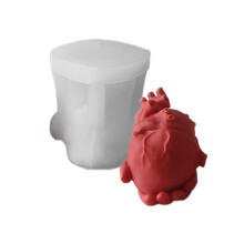 3D Simulated Heart Candle Molds for Making Candle Soap-J1103
