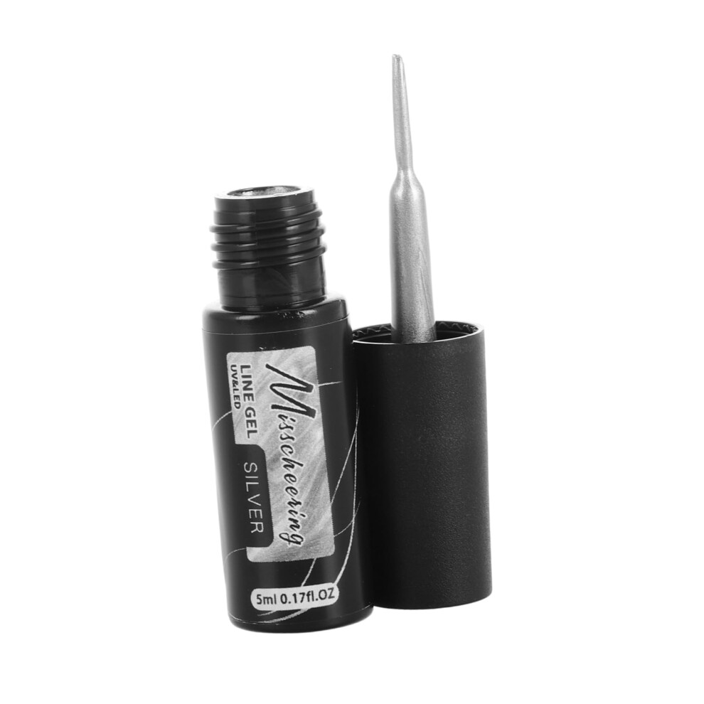 Metallic Nail Art Gel Liner 5ml Vibrant Finish Precision Application for LongLasting Designs