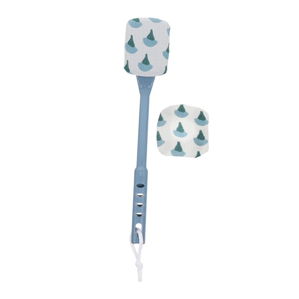 Back Scrubber for Shower with Long Handle Reach, DualSided Exfoliating Body Brush for Adults