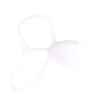 Slip uomo con forma stereo, copertura con fosse, bianco, M, morbido in poliestere e cotone