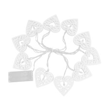 Romantic Fairy Lights For Indoor Ambiance, Heart String Lights Valentines Decorations Battery Operated Led, Perfect For Wedding Party Or Birthday