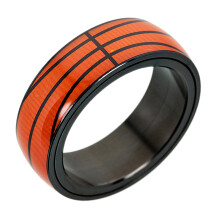 Moderigtig sportsring med god gaveidéemballage, vintage design og vielsesringstil, udendørs sports spinnerring roterende angstlindrende bånd