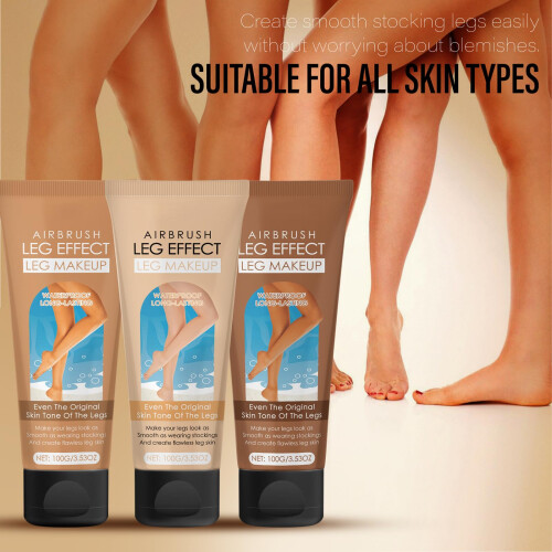Waterproof Leg Makeup for Veins and Scars, No Transfer Body Concealer Medium Glow 1
