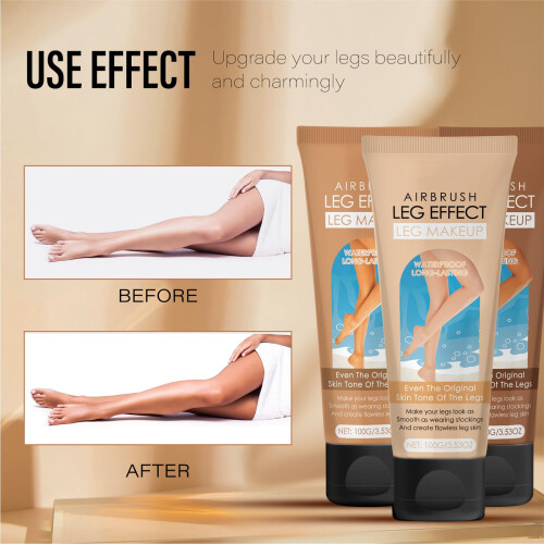 Waterproof Leg Makeup for Veins and Scars, No Transfer Body Concealer Medium Glow 2