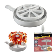 Microwave Bacon Cooker Removable Tray Travel Friendly For Home Hotels And Travel