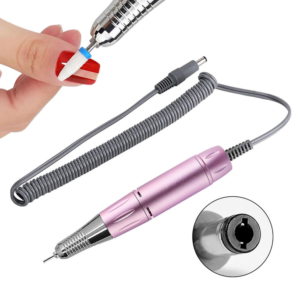 Electric Nail Drill USB Manicure Pen Sander Polisher for Acrylic Gel Nails with Safety Lock