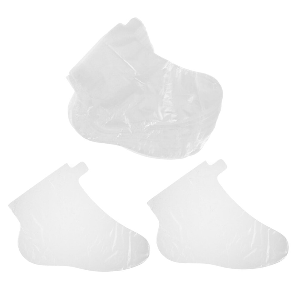 100pcs Moisturizing Foot Socks Disposable Plastic Covers Deep Hydration Overnight Treatment for Dry Feet