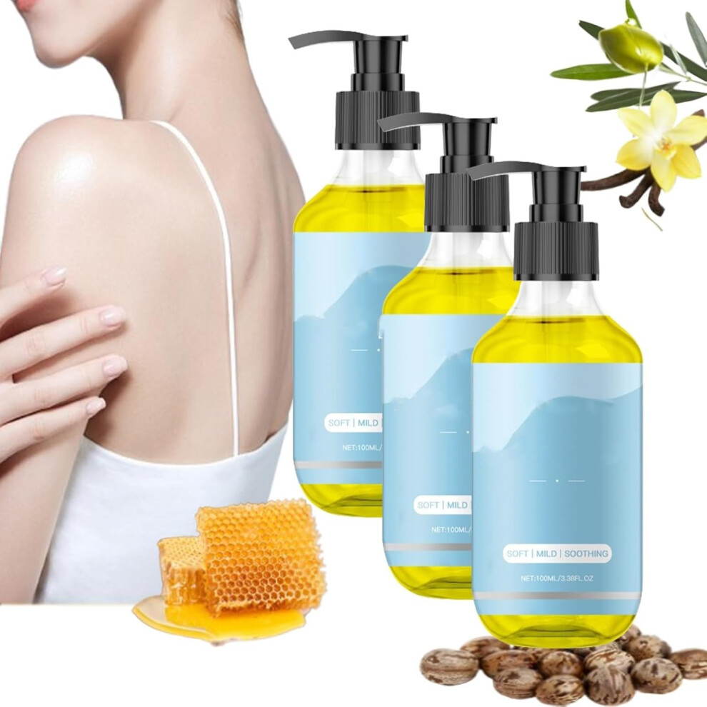 Caramel Vanilla Body Oil Deep Hydration Fast Absorption Natural Scent for All Skin Types