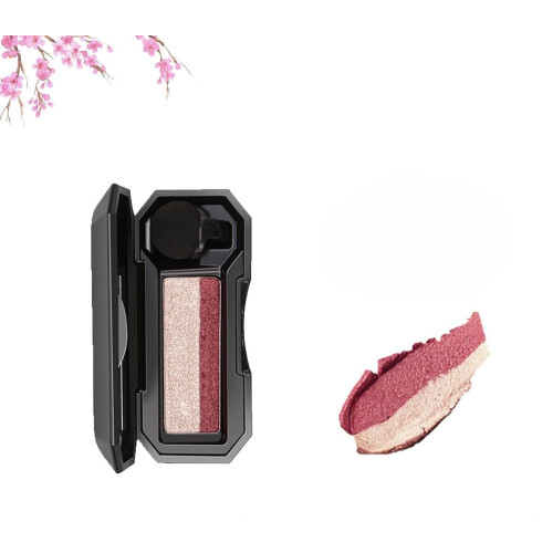 Two Color Eyeshadow Palette with Instant Gradient Effect, Long Lasting Waterproof Smooth Texture