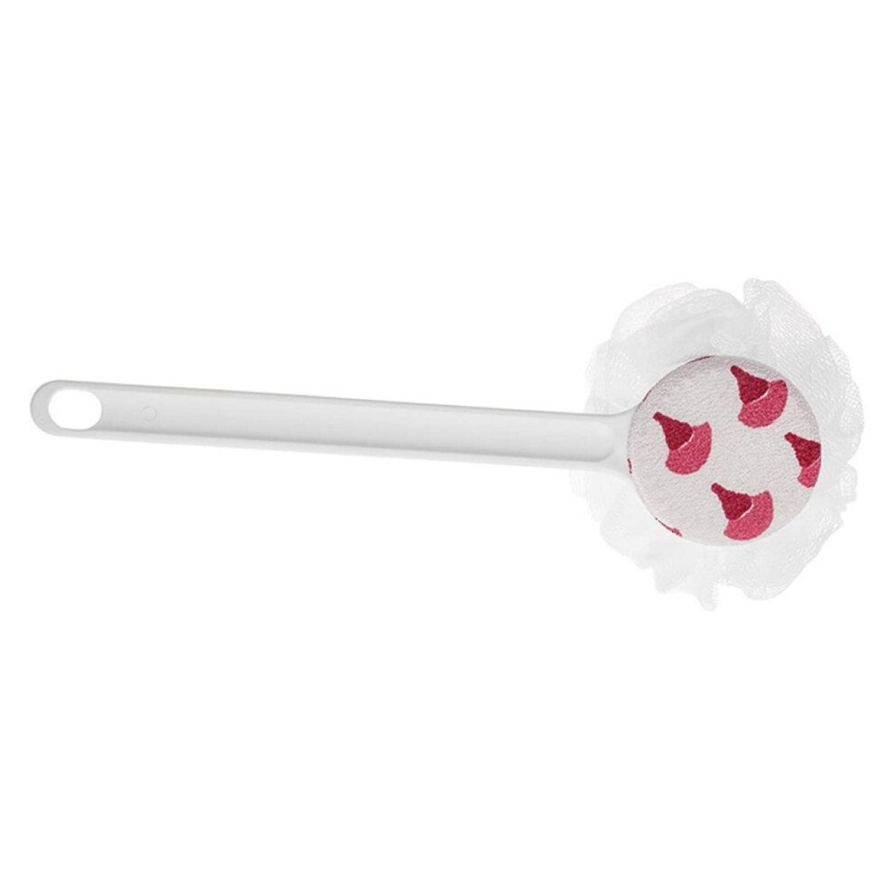 DoubleSided Silicone Back Scrubber and Shower Brush with Long Handle for Gentle Exfoliation