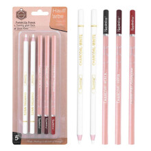 (Sketch Series Anzug, 5 Hautfarbe Holzkohle Bleistift * 2PCs) 5 Bleistift * 2PCs Skizze Mal werkzeuge