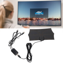 TV antenna interna/esterna 4K 1080p, portata fino a 300 miglia, nero