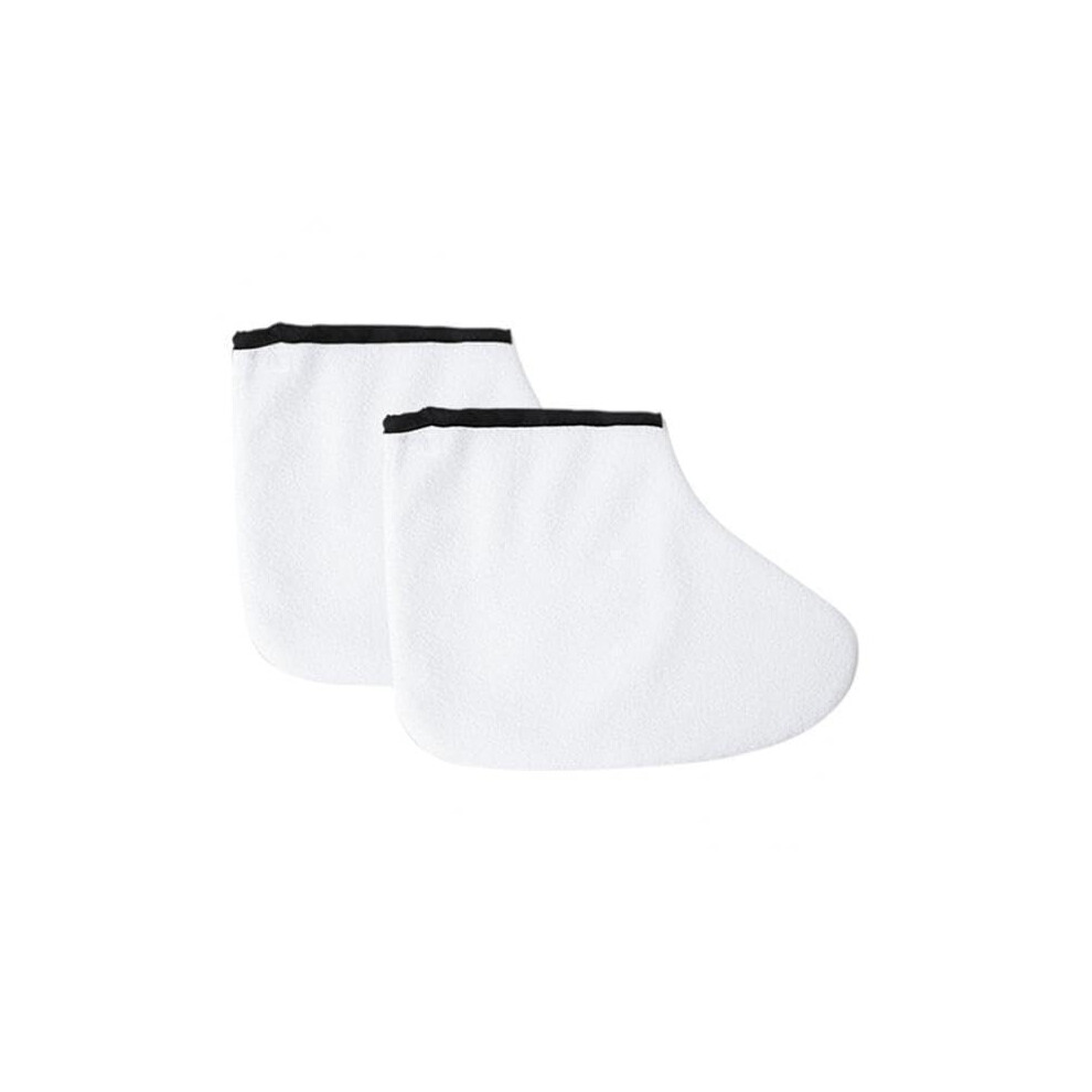 Spa Gloves and Booties Cotton Terry Cloth for Manicure Pedicure Heat Therapy Moisture Lock