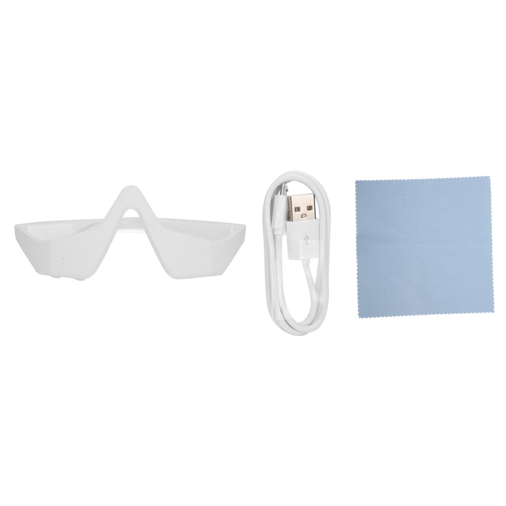 Eye Care Red Light Therapy Glasses, Microcurrent Device for Reducing Puffiness and Eye Strain with 3D Contour Stimulation