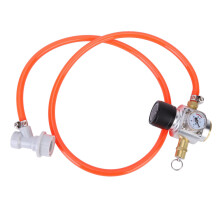 Stainless Steel Ball Lock Disconnect CO2 Regulator With 0-90Psi Range, Ideal For Home Brewing Equipment And Soda Cylinder T21X4 Compatibility