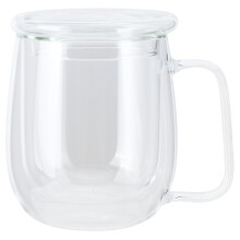 Dishwasher Safe Glassware, Borosilicate Glass Tea Cup For Everyday Use, Transparent 300ml Double Layered Mug, Heat Resistant And Safe, Temperature