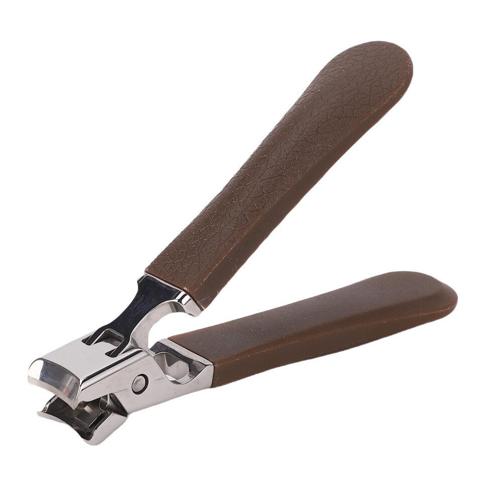 Brown Toenail Clipper For Thick Nails, Wide Jaw Stainless Steel With NonâSlip Grip For Seniors
