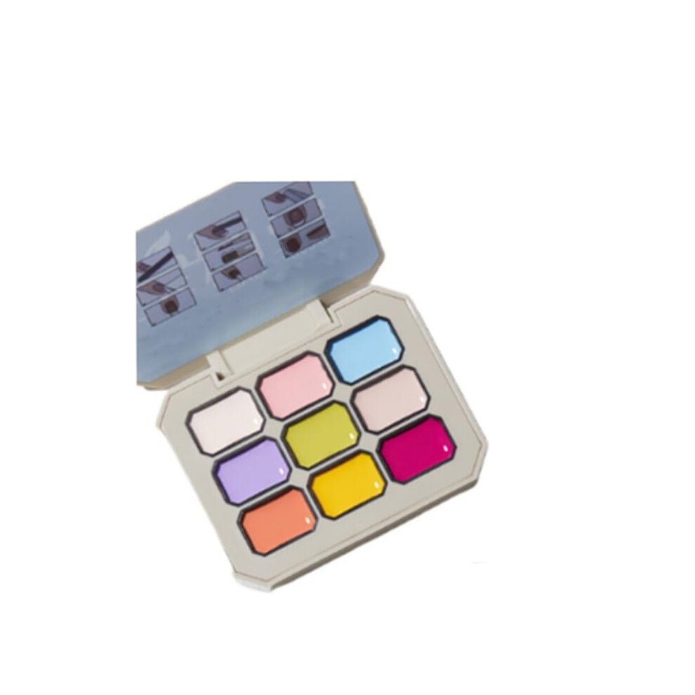 Gel Nail Polish Set, 9 Color Solid Gel Palette, LongLasting Smooth Finish for DIY Nail Art