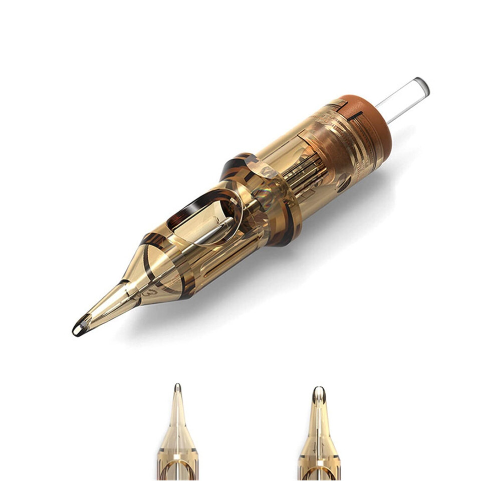 1RL Round Liner Tattoo Needle Cartridges 10pcs Disposable with Safety Membrane for Precise Lining